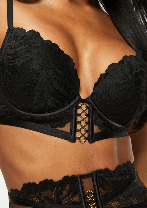 Ever Yours Lace Padded Plunge Bra image number 1.0