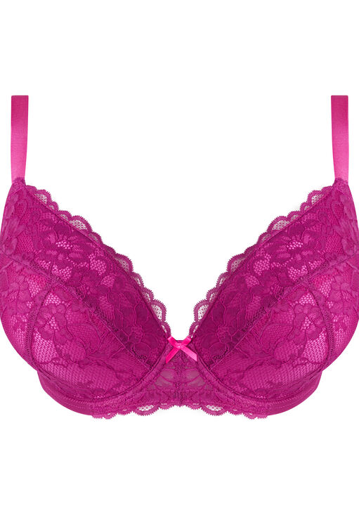 Sexy Lace Padded Plunge Bra image number 9.0