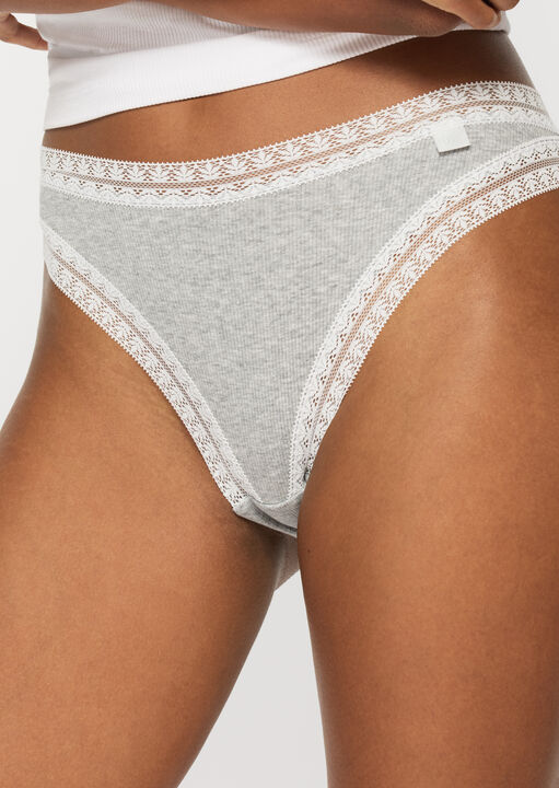 3 Pack Cotton High Leg Brief image number 2.0