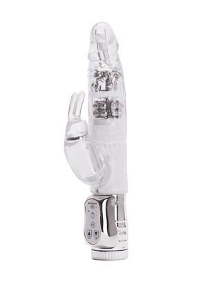 Rotating Rampant Rabbit Glitter Jelly Vibrator