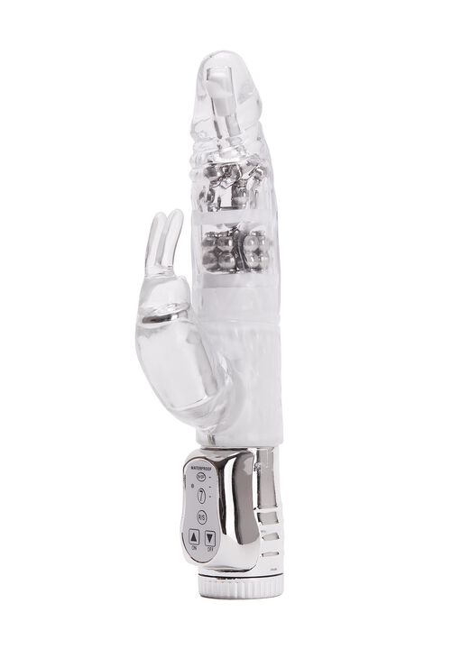 Rotating Rampant Rabbit Glitter Jelly Vibrator image number 0.0