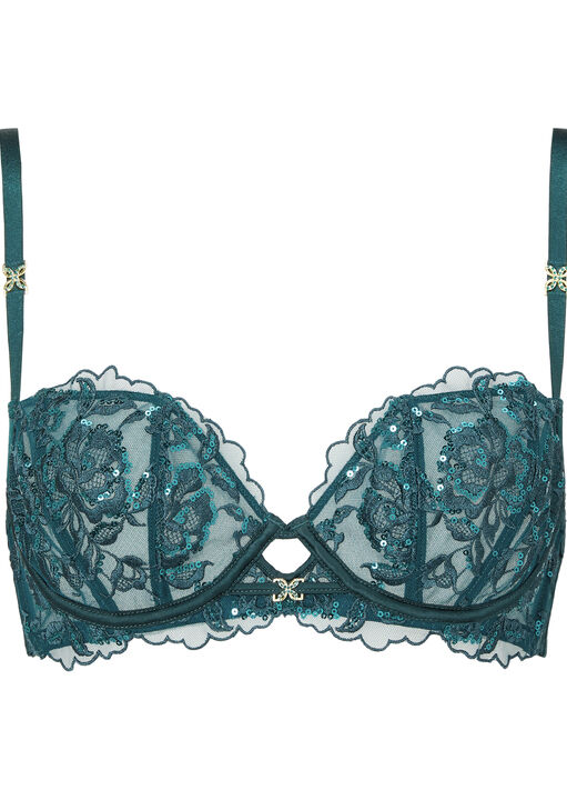 Endless Attraction Lace Embroidered Non-Padded Balcony Bra image number 4.0