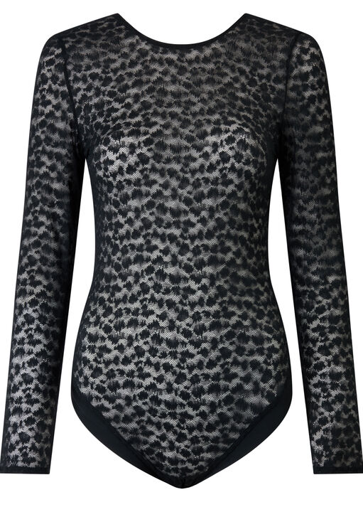 Knickerbox Zadie Textured Long Sleeve Lingerie Body image number 6.0