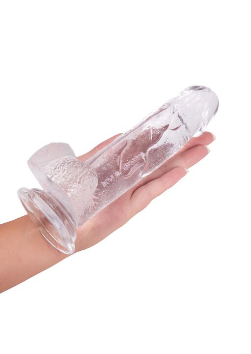 6 Inch Realistic Jelly Dildo with Suction Cup Base image number 1.0