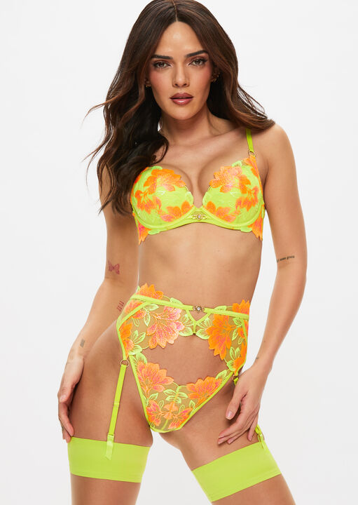 Paradise Glow Padded Plunge Bra image number 3.0