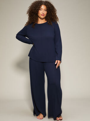 Knickerbox Marie Wide Leg Trousers - Navy