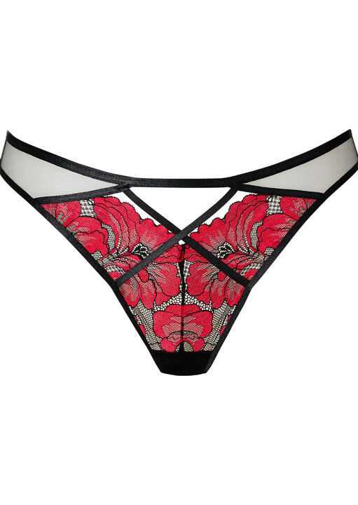 Midnight Lust Lace Brazilian Knickers image number 4.0