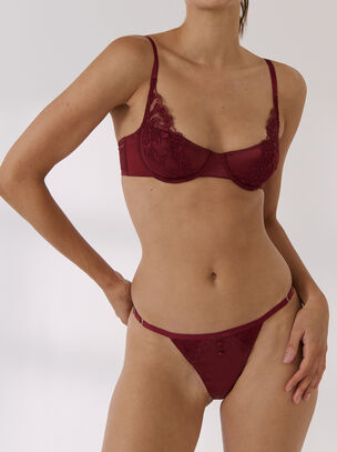 Dylan Padded Plunge - Red