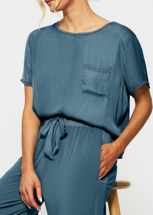 Raye Satin Jersey T-Shirt image number 4.0