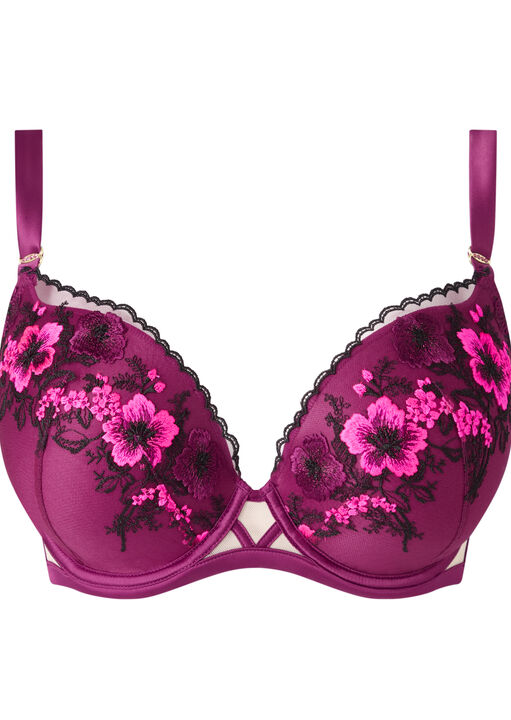 Amethyst Allure Padded Plunge Bra image number 9.0