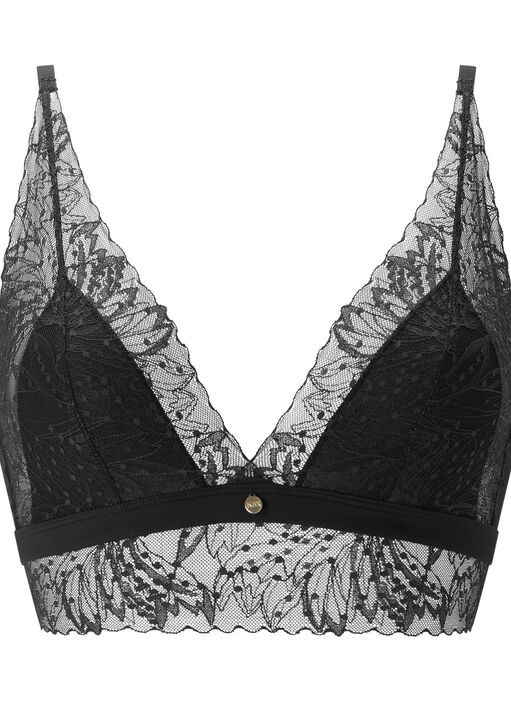 Louisa Ribbed Longline Triangle Bra image number 6.0