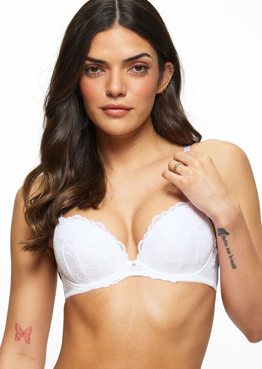 Sexy Lace Padded Plunge Bra - Pack of 2 image number 0.0