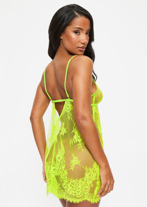 Availing All Over Lace Chemise Lingerie image number 6.0