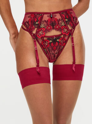 Shimmering Suspender Belt