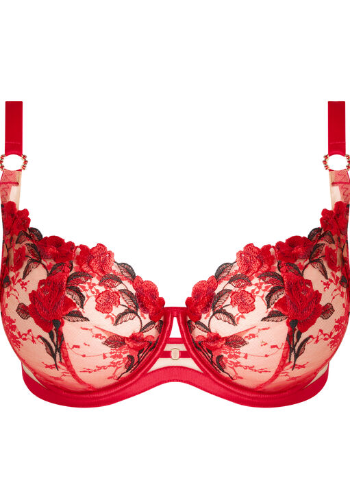 Everlasting Love Embroidered Non Padded Balcony Bra image number 4.0