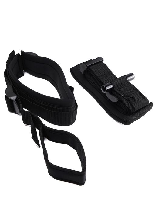Door Jam Swing Thigh & Wrist Restraint Bondage 2 Piece Set image number 1.0