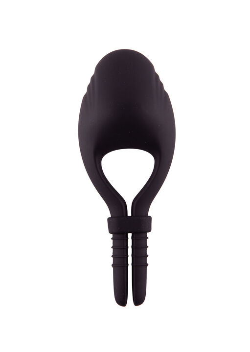 Adjustable Vibrating Silicone Cock Ring image number 3.0
