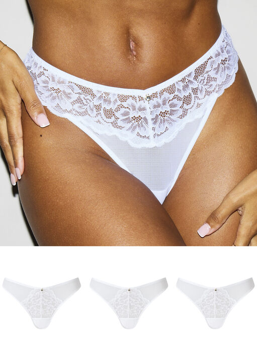 Sexy Lace Thong - Pack of 3 image number 0.0