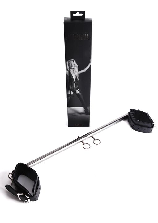 Adjustable Spreader Bar with Faux Leather Cuffs image number 1.0