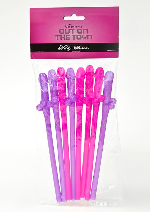 Willy Drinking Straws Novelty Gift - Pack of 8 image number 3.0