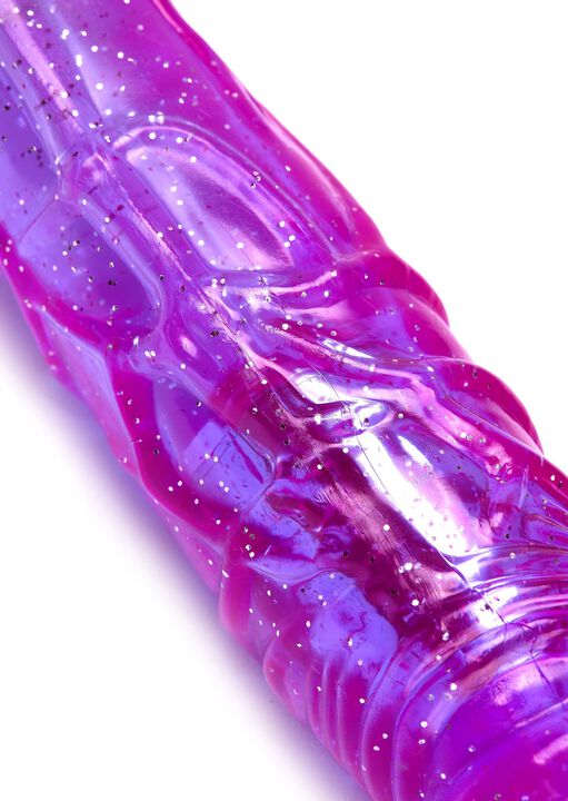 8 Inch Realistic Glitter Jelly G-Spot Vibrator image number 1.0