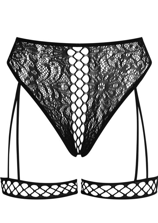 Drawn To You Crotchless Brazilian Knickers image number 3.0