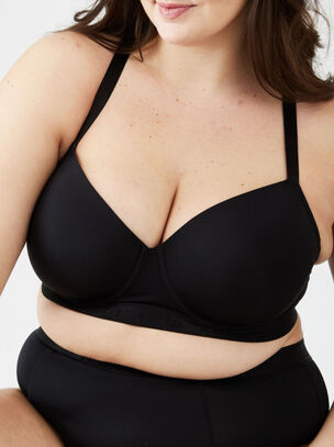 Microfibre T Shirt Bra - Black