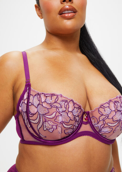 The Serenity Fuller Bust Non Pad Plunge Bra image number 1.0