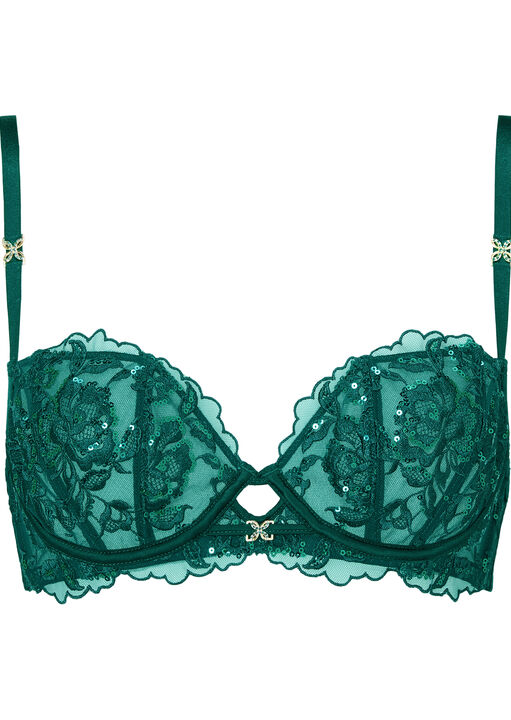 Endless Attraction Lace Embroidered Non-Padded Balcony Bra image number 4.0