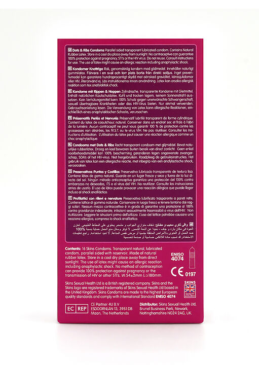 Skins Condoms Dots & Ribs 16 Pack image number 6.0