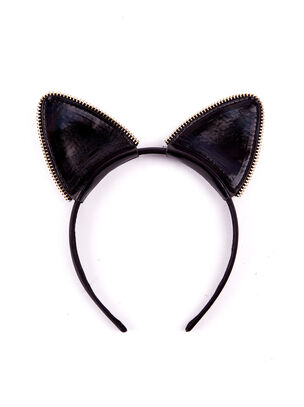 Oil Slick PU Cat Ears