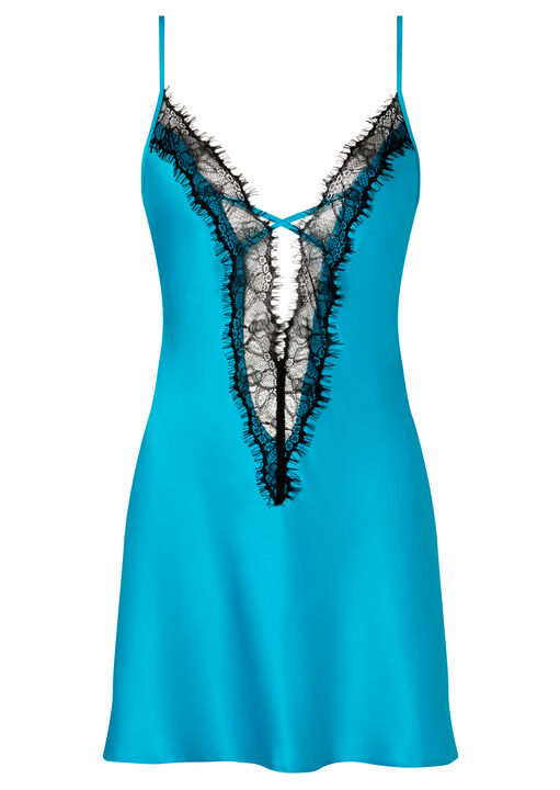 Cherryann Satin Lace Chemise Lingerie image number 5.0