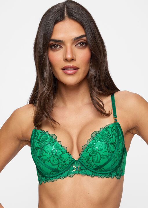 Divine Temptation Padded Plunge Bra image number 1.0