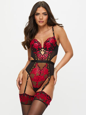 Endless Attraction Padded Body - Black/Red