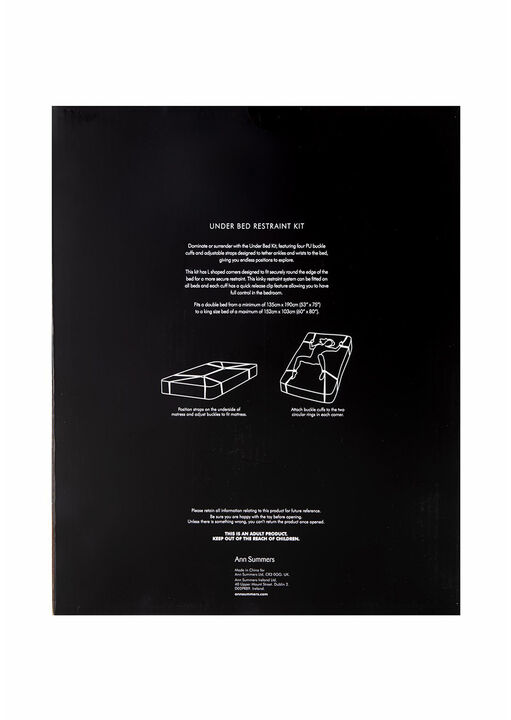 Under Bed PU Adjustable 10 Piece Restraint Kit image number 4.0