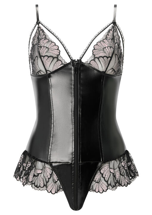 Sultry Affair Crotchless Teddy image number 4.0