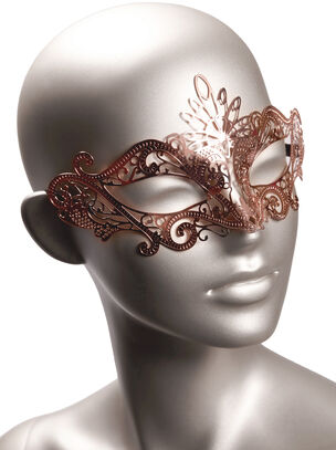 Rose Gold Masquerade Mask