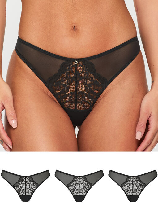 Sexy Lace 3 Pack Thong image number 0.0