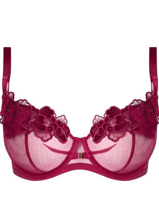 Delphine Lace Non Padded Balcony Bra image number 9.0