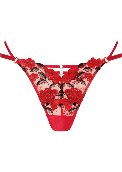 Everlasting Love Embroidered Thong image number 4.0