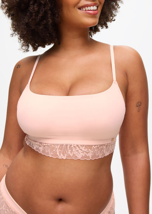 Louisa Ribbed Padded Crop Bra image number 1.0