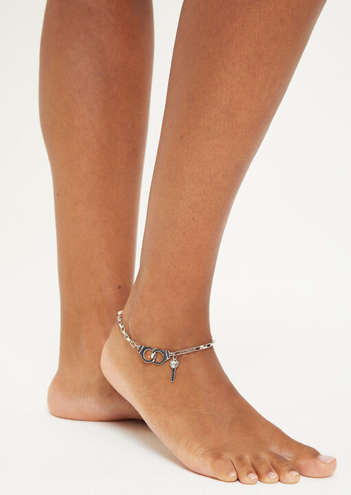 Silver Cuff Anklet  image number 0.0