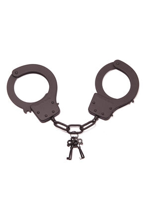 Matte Black Metal Handcuffs