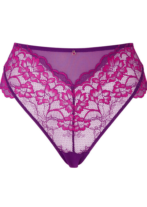 Sexy Lace High Waisted Brazilian image number 6.0