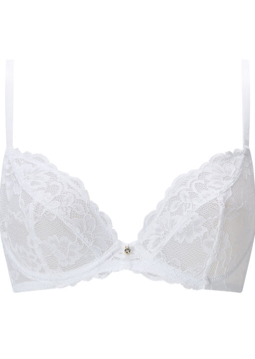 Sexy Lace Non Padded Plunge Bra image number 5.0
