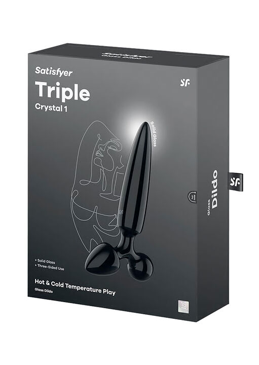 Satisfyer Triple Crystal 1 Glass Dildo image number 5.0
