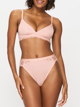 Harper Triangle Bralette - Pale Pink