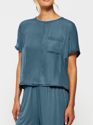 Knickerbox Raye Satin & Jersey T-Shirt