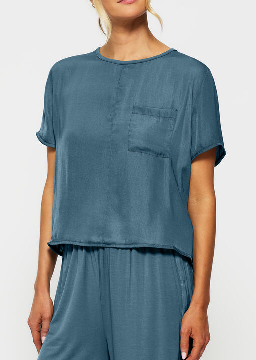 Raye Satin Jersey T-Shirt image number 1.0
