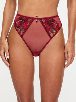 Shimmering High Waist Brazilian